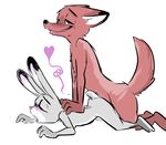  disney duo female judy_hopps male nameless_lewder nick_wilde open_mouth sex simple_background zootopia 