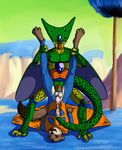  anal cape cell clothing costume dragon_ball dragon_ball_z male male/male mammal mustelid superhero urethral weasel 