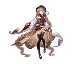  absurdly_long_hair bare_shoulders belt black_legwear braid breasts brown_hair detached_sleeves dress full_body granblue_fantasy hat heterochromia japanese_clothes long_hair looking_at_viewer minaba_hideo multiple_braids obi official_art open_mouth pholia sandals sash short_eyebrows side_braid skirt small_breasts smile solo thighhighs toeless_legwear transparent_background twin_braids twintails very_long_hair wide_sleeves zettai_ryouiki 