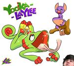  cum feet foot_fetish jon_jafari jontron laylee laylee_(yooka-laylee) lazzylad_(artist) penis soles yooka yooka-laylee yooka_(yooka-laylee) 