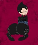  1girl ashi_(samurai_jack) ass black_hair samurai_jack solo tagme 