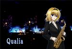  album_cover alice_margatroid blonde_hair blue_eyes cover formal hairband highres instrument pant_suit saxophone short_hair solo suit touhou unshu_mikan 