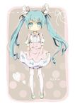  aqua_eyes aqua_hair bad_id bad_pixiv_id bow child dress hair_bow hair_ribbon hatsune_miku long_hair migu_(migu_room) ribbon solo twintails very_long_hair vocaloid 