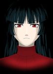  bad_id bad_pixiv_id black_hair hibiki_kanade hime_cut long_hair natsume_(pokemon) pokemon pokemon_(game) pokemon_rgby red_eyes solo staring turtleneck 