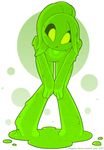 curious cute female goo slime solo whygena-draws 