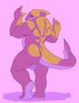  anthro balls fin fin_piercing fish furgonomics furry-specific_piercing male marine muscular nude piercing serex shark sharky_(serex) smile solo standing 