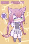  artist_request cat cat_busters character_request furry green_eyes long_hair pink_hair 