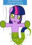  2017 badumsquish dialogue disguise english_text equine fan_character female friendship_is_magic green_eyes horse mammal my_little_pony pony solo text twilight_sparkle_(mlp) virus 