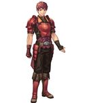  armor boots cuboon fingerless_gloves fire_emblem fire_emblem_echoes:_mou_hitori_no_eiyuuou fire_emblem_heroes full_body gloves highres lukas_(fire_emblem) male_focus official_art red_armor red_eyes red_hair simple_background solo white_background 