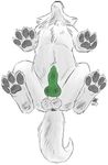  animal_genitalia animal_penis balls becquerel canine canine_penis conditional_dnp digital_media_(artwork) dog erection feral fur homestuck male mammal ms_paint_adventures pawpads paws penis wolftacos 