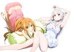  asuna_(sword_art_online) cleavage kondou_natsuko pajama pantsu sword_art_online transparent_png yuna_(sword_art_online) 