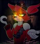  2017 animatronic canine eye_patch eyewear five_nights_at_freddy&#039;s fox foxy_(fnaf) glowing glowing_eyes hook machine mammal robot video_games vrabovrabec 