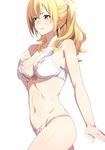  1girl blonde_hair bra breasts brown_eyes character_request cleavage copyright_request pink_hair shin&#039;ya_(shin&#039;yanchi) white_bra 