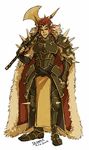  absurdres adapted_costume armor artist_name axe bowser cape dc9spot diadem fire_emblem fur_trim glaring highres horns male_focus mario_(series) over_shoulder parody pelvic_curtain personification red_eyes solo spikes super_mario_bros. thick_eyebrows weapon weapon_over_shoulder 