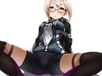  arm_support artoria_pendragon_(all) bike_shorts black_legwear blonde_hair blush breasts commentary empty_eyes fate/grand_order fate_(series) hair_between_eyes highres jacket looking_at_viewer medium_breasts mysterious_heroine_x_(alter) name_tag parted_lips school_uniform shadow shimejinameko sidelocks simple_background sitting solo spread_legs sweatdrop thigh_strap thighhighs thighs track_jacket white_background yellow_eyes 
