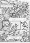  anthro antlers bulge canine cervine clothing comic duo english_text fur hair horn male mammal monochrome muscular nexus open_mouth reindeer text underwear 