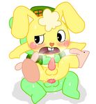  anal anal_penetration balls blush censored chair_position cuddles_(htf) cum cum_from_ass cum_in_ass cum_inside cum_on_balls cum_on_ground cum_on_penis enigi09 flippy from_behind_position fur green_fur happy_tree_friends interspecies lagomorph male male/male mammal mosaic_censorship penetration penis rabbit sex simple_background slippers white_background yellow_fur 