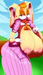  anthro areola big_breasts breasts erect_nipples female hi_res huge_breasts lagomorph mammal mature_female mother nipples parent rabbit sagging_breasts solo sonic_(series) vanilla_the_rabbit vhsdaii 