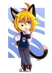  anthro clothed clothing feline fur hair hibarikatsuru jewelry looking_at_viewer male mammal necklace solo standing 