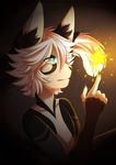  anthro feline fur hair hibarikatsuru magic male mammal simple_background solo star 