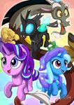  2017 blue_eyes changeling discord_(mlp) draconequus equine fangs female friendship_is_magic horn male mammal my_little_pony mysticalpha purple_eyes red_eyes starlight_glimmer_(mlp) thorax_(mlp) trixie_(mlp) unicorn wings 