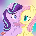  earth_pony equine female fluttershy_(mlp) friendship_is_magic hair horse mammal multicolored_hair my_little_pony pony ribiruby starlight_glimmer_(mlp) 