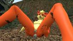  3d_(artwork) 3d_(artwork)e anthro anus arcanine butt digital_media_(artwork) dildo garry&#039;s_mod lying nintendo penetration pok&eacute;mon pussy sex_toy snow tree video_games 