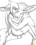  anthro blush breasts canine duo erection eyewear female fennec fox glasses larger_male licking male male/female mammal monochrome nateday nipples nude sex size_difference tongue tongue_out 