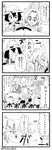  american_beaver_(kemono_friends) animal_ears beaver_ears check_translation comic commentary_request elbow_gloves gloves greyscale hat highres japari_bus kaban_(kemono_friends) kemono_friends monochrome multiple_girls panzuban serval_(kemono_friends) serval_ears short_hair translated translation_request 