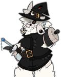  alpha_channel anthro caprine costume ear_piercing gail magic_user male mammal piercing sheep sheep_(artist) simple_background standing transparent_background 
