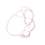  animated belly_overhang disembodied_hand galvinwolf male obese overweight phantom_hand sketch unknown_species 