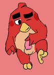  angry_birds avian bird love_freak male masturbation one_eye_closed red_(angry_birds) simple_background solo video_games wink 