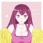  cheerleader enlay fate/grand fate_(series) order order) red_eyes red_hair scathach_(fate/grand symbol-shaped_iris symbol-shaped_pupils 