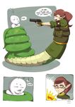  comic female gun humor lamia military ranged_weapon reptile scalie snake verti weapon 