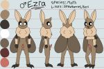  2019 arthropod balls english_text ezra_(otterjunk) fluffy insect lepidopteran male model_sheet moth otterjunk penis simple_background text turnaround wings 