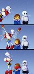  ambiguous_gender animated_skeleton bone c-puff clothed clothing english_text group human mammal not_furry papyrus_(undertale) protagonist_(undertale) sans_(undertale) skeleton text undead undertale video_games 