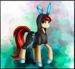  blue_eyes brown_hair clothed clothing equine eyelashes fan_character female feral hair hooves l1nkoln mammal my_little_pony smile solo standing 