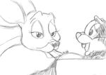  animaniacs anthro areola cervine deer duo erection fellatio female foreplay hi_res male male/female mammal oral pencil_(artwork) penis rodent sex skippy_squirrel squirrel traditional_media_(artwork) young 