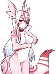  andogg anthro blush breasts collar featureless_breasts female looking_at_viewer mammal nude solo standing unknown_species 