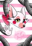  2017 animatronic anthro bow_tie canine cristalwolf567 female five_nights_at_freddy&#039;s five_nights_at_freddy&#039;s_2 fox fur machine mammal mangle_(fnaf) robot simple_background video_games 