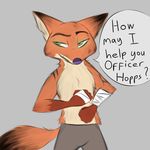  anthro canine disney fox fur gokhan16 hi_res male mammal nick_wilde solo zootopia 