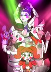 2017 animatronic anthro baby_(fnafsl) ballora_(fnafsl) bear bow_tie canine cristalwolf567 female five_nights_at_freddy&#039;s fox funtime_foxy_(fnafsl) funtime_freddy_(fnafsl) fur hair hat humanoid lagomorph machine male mammal puppet puppet_bonnie_(fnafsl) rabbit robot simple_background sister_location top_hat video_games 