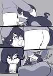  big_breasts breasts clothing comic female hex_maniac human looking_at_viewer male male/female mammal nintendo not_furry patreon penis pok&eacute;mon simple_background soapmonster video_games 