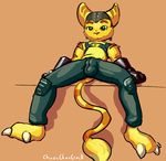  bulge chaoschaocrack lombax male ratchet ratchet_and_clank solo video_games 