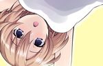  blanc blue_eyes blush brown_hair hair_between_eyes iwasi-r looking_at_viewer neptune_(series) open_mouth short_hair smile solo 