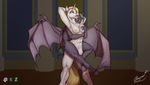  2017 absurd_res anthro areola bat_pony big_breasts bite breasts digital_media_(artwork) equine fan_character female female/female fur hair hi_res horn horse mammal my_little_pony nipples nude open_mouth pegasus pony reaper3d simple_background smile unicorn wings 