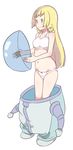  blonde_hair bra braid diving_helmet diving_suit green_eyes helmet kei_(soundcross) lillie_(pokemon) long_hair midriff navel panties pokemon pokemon_(anime) pokemon_sm_(anime) simple_background solo sports_bra twin_braids underwear undressing white_background white_bra white_panties 