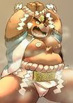  ashigara bear blush guptoshimaru male mammal nipples overweight overweight_male tokyo_afterschool_summoners 