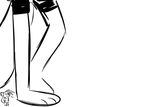  2017 anthro barefoot black_and_white clothed clothing dialogue disney duo english_text fan_character hands_in_pockets hugh_muskroura inkyfrog male mammal micro monochrome mustelid percy_vison polecat simple_background skunk standing text white_background zootopia 