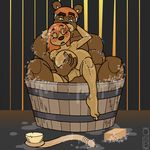  anthro barn bath bear big_breasts blush breasts brush daughter dildo father female greg_panovich hair hand_on_breast incest male mammal masturbation orange_hair parent sex_toy soap 